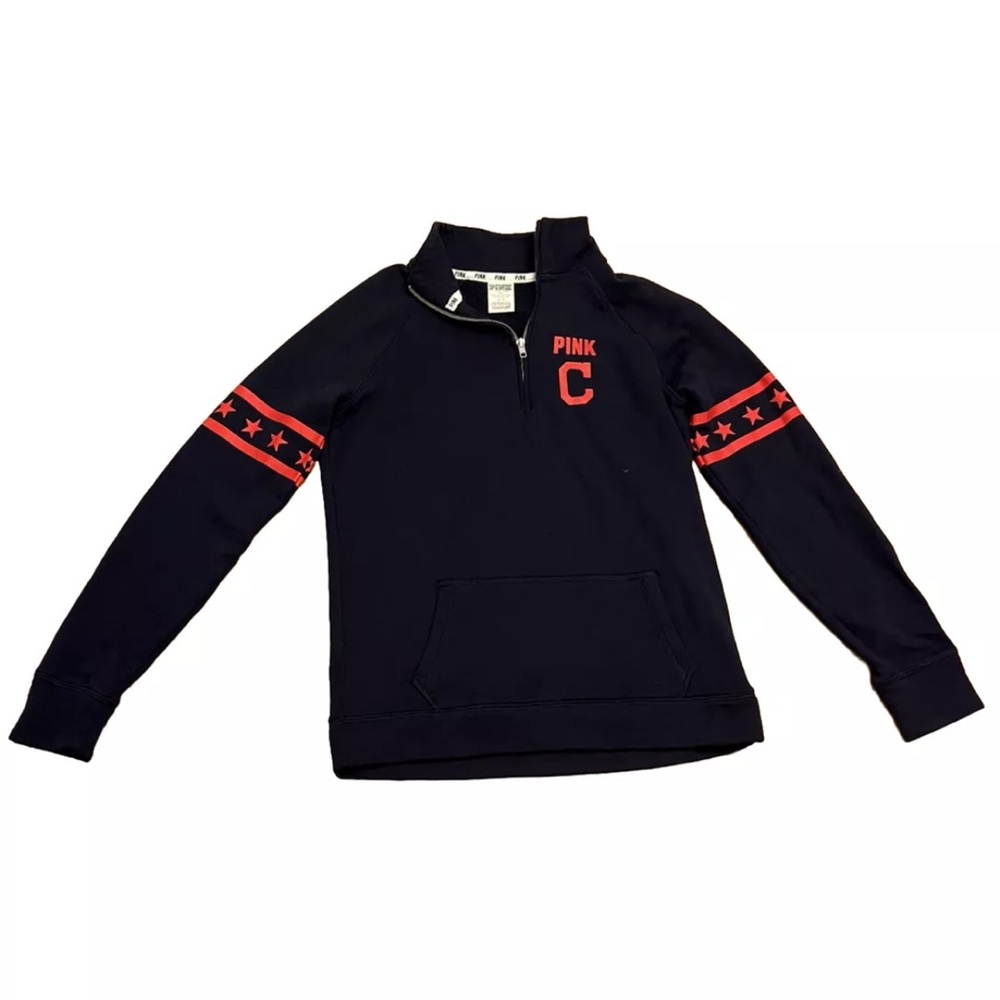 PINK Victoria's Secret Cleveland Indians Womens Sweatshirt S Blue Bring It Home!